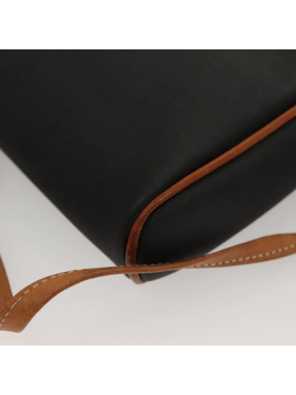 Authentic Christian Dior Shoulder Bag Leather PVC Black Brown - Picture 8 of 16
